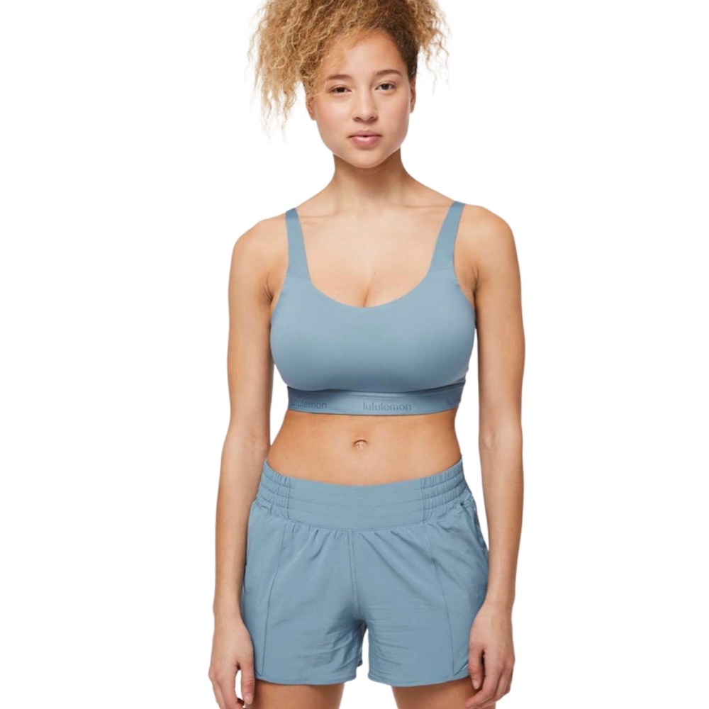 Lululemon Blue Fine Form Activewear Sports Bra 34B